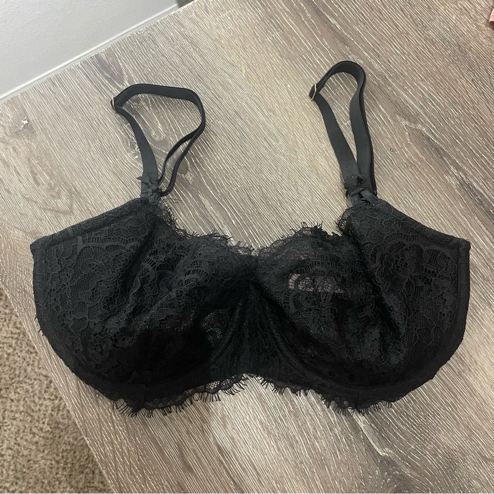 Victoria's Secret Dream Angels Push Up without Padding Black Bra Size 34DDD